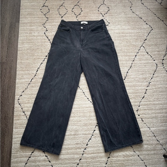 Abercrombie & Fitch Denim - Abercrombie & Fitch Black Wide Leg Jeans